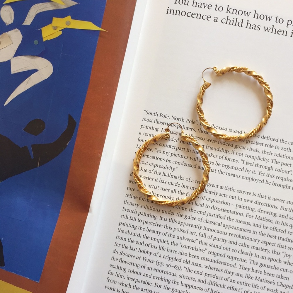 Gold vintage hoops